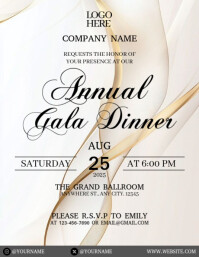 Annual Gala Dinner Volante (Carta US) template