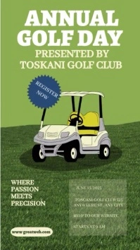 Annual Golf Club Template Tiktok Video