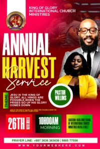 annual harvest Poster template