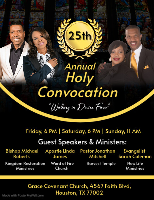 Copy of Annual Holy Convocation Church Flyer | PosterMyWall