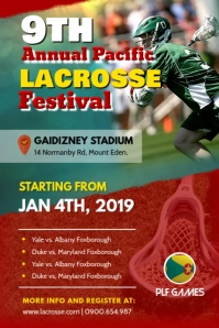 Annual Lacrosse Festival Poster Template Plakkaat