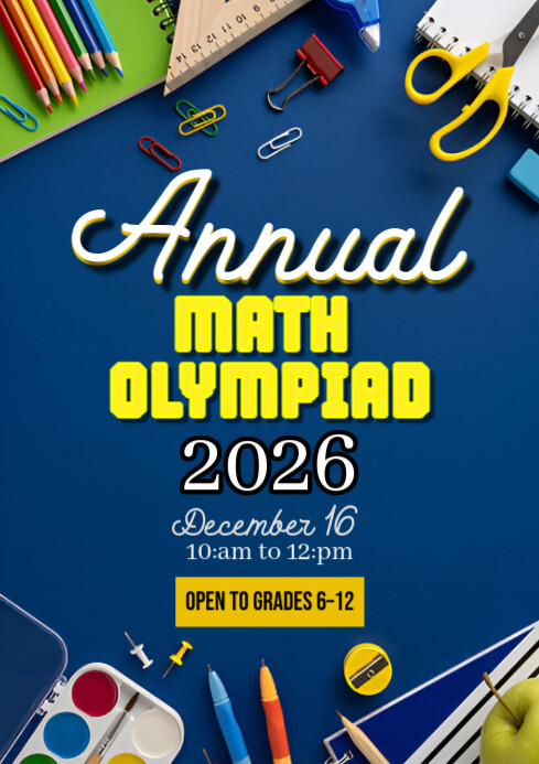 annual math olympiad Template | PosterMyWall