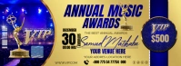 Annual Music Awards Ticket Facebook Omslag Foto template