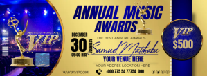 Annual Music Awards Ticket Cover na Larawan ng Facebook template