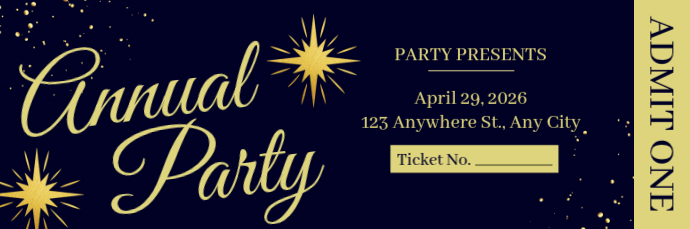Annual Party Email Header Template | PosterMyWall