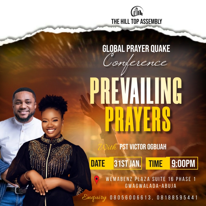 Annual Prayer Convention Template PosterMyWall annual-prayer-convention-template-postermywall