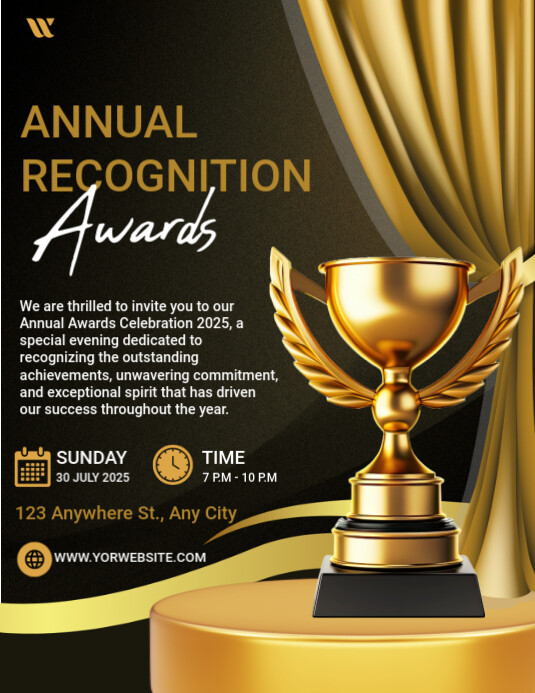 annual recognition awards Pamflet (VSA Brief) template