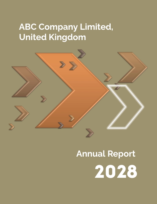 Annual Report (Forward Way Design 4) ใบปลิว (US Letter) template