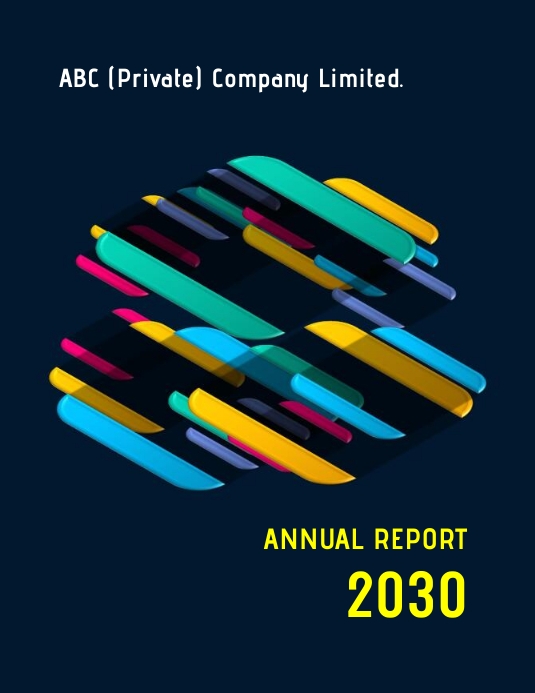Annual Report (Theme-01/04) Volantino (US Letter) template