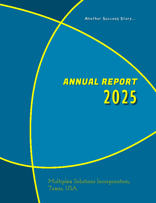 Annual Report 2025 Ulotka (US Letter) template