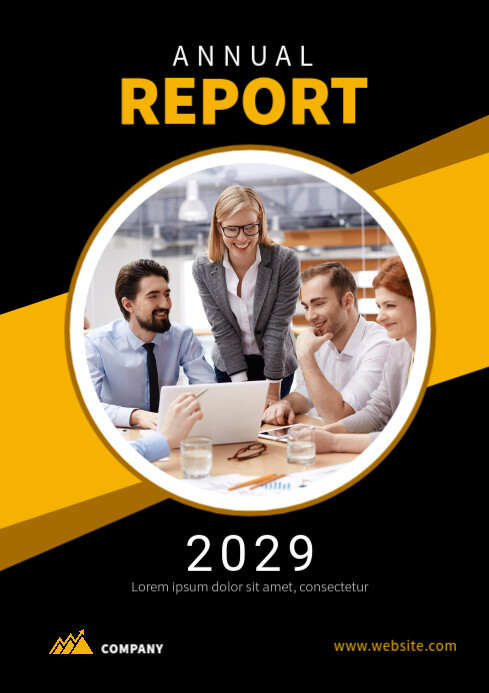 Annual Report Cover Design Template | PosterMyWall