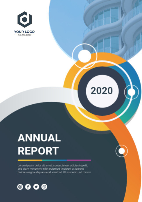 Annual Report Cover Design Template PosterMyWall annual-report-cover-design-template-postermywall