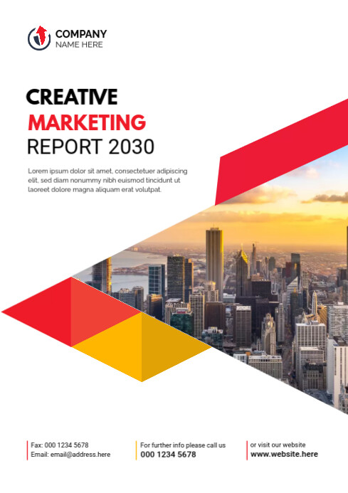 Annual Report Cover Page Template | PosterMyWall