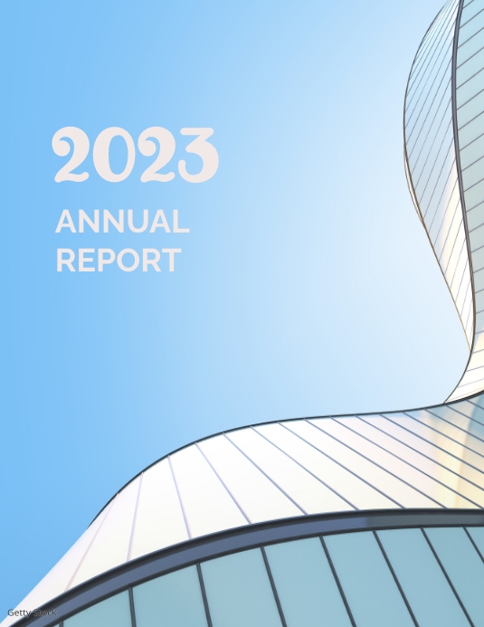 Annual report Flyer (US Letter) template