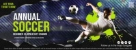 Annual Soccer Video Banner Facebook Cover Photo template