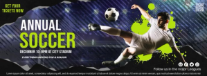 Annual Soccer Video Banner template