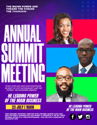 annual summit meeting Flyer (US Letter) template