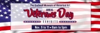 annual veterans day celebration ad banner template