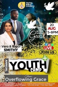 Annual Youth Camp Poster template