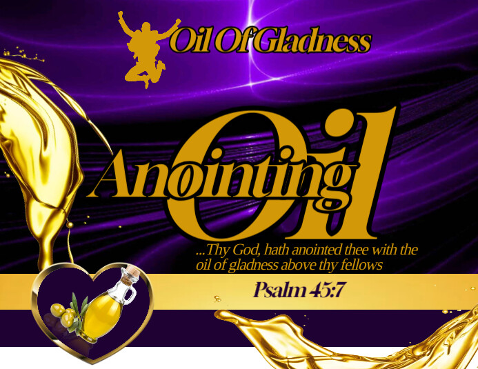 Annointed Lettering Anointed Oil Sticker Template | PosterMyWall