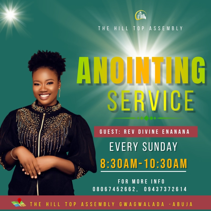 Anointing Instagram Post template