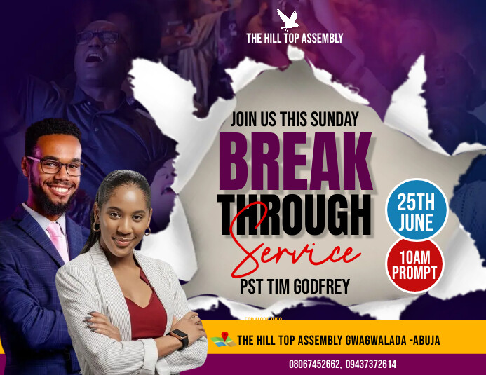 Anointing Flyer (US Letter) template