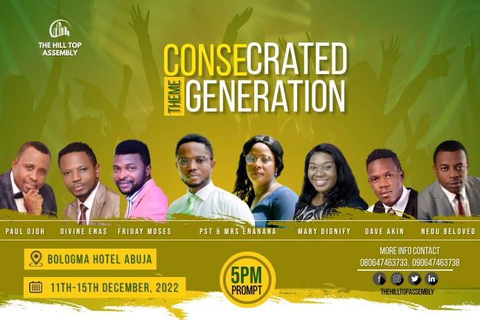 Anointing Banner 4' × 6' template