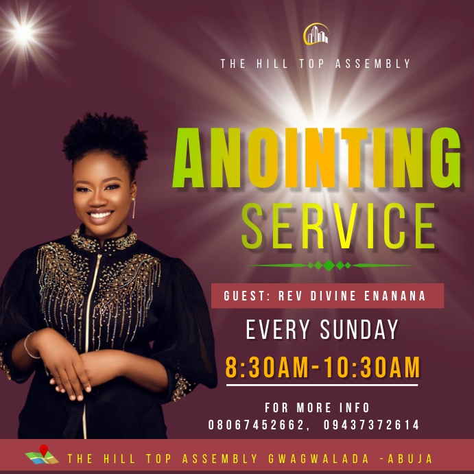 Anointing Instagram Post template