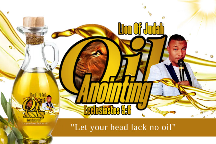Anointing Oil Sticker Template | PosterMyWall