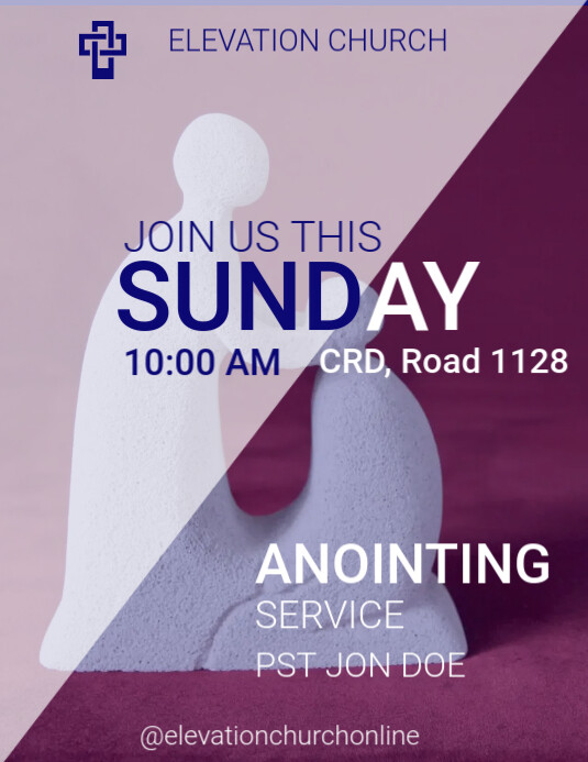 Anointing Text Design Copy of ANOINTING SERVICE | PosterMyWall