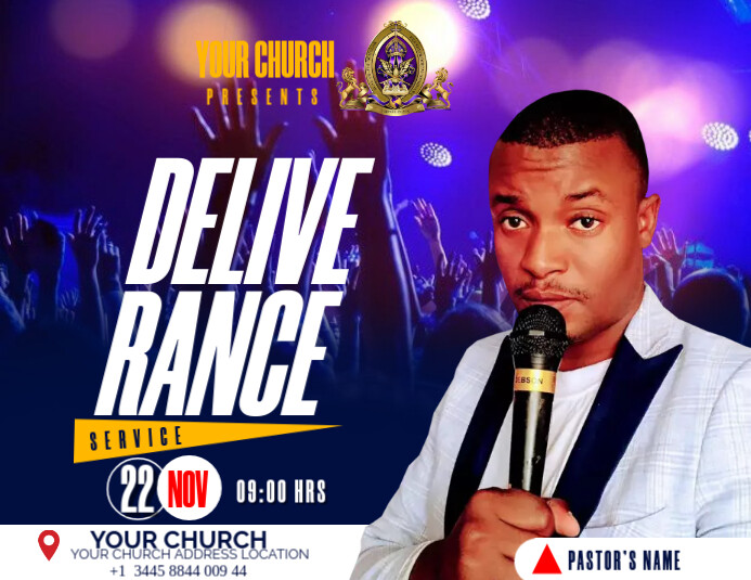 Anointing Service Flyer (US Letter) template