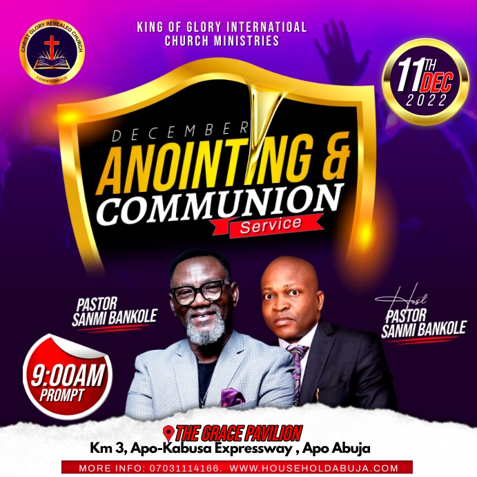 Copy of Anointing service flyer (1) | PosterMyWall