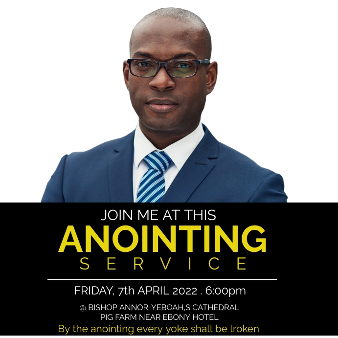 Anointing Service Poster Template
