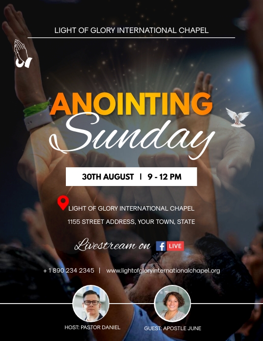 Anointing Text Design Copy of ANOINTING SUNDAY POSTER | PosterMyWall