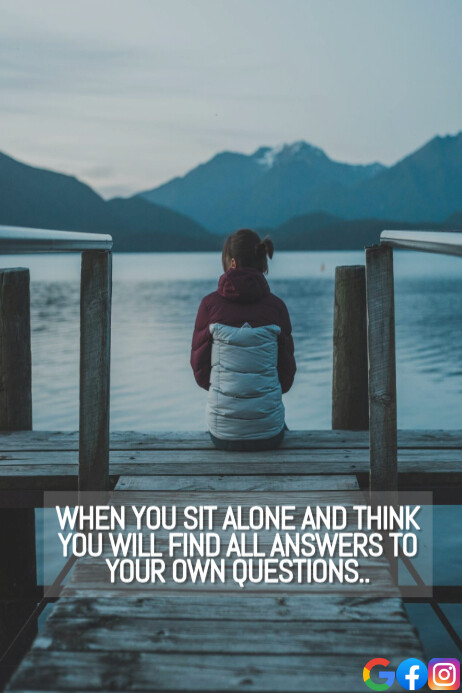 ANSWERS AND QUESTIONS QUOTE TEMPLATE Poster
