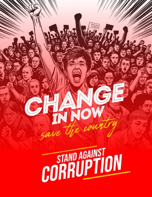 Modèle Anti-Corruption Protest Flyer | PosterMyWall