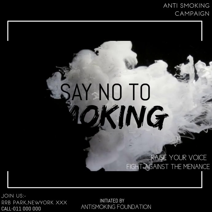 ANTI SMOKING CAMPAIGN Isikwele (1:1) template