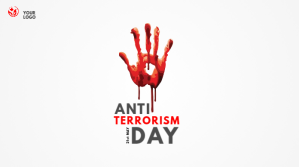 Anti Terrorism Day Publicación de Twitter template