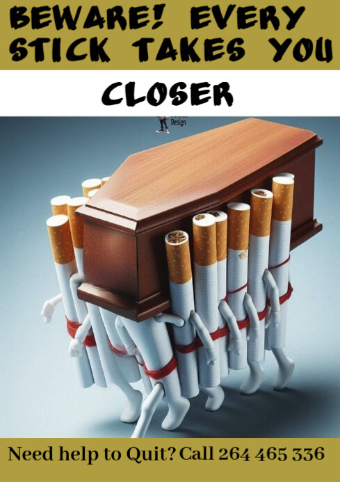 Anti- tobacci A4 template