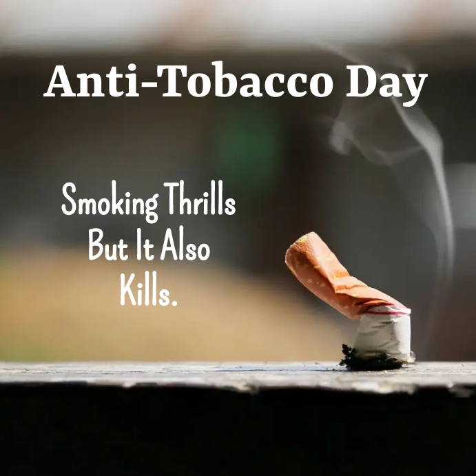 anti tobacco quotes Every cigarette takes away a little more than you realize. Choose health. Choose life. Say NO to Tobacco. On this World No Day, let's raise awareness and inspire healthier choices for Smoking quotes Images - Free