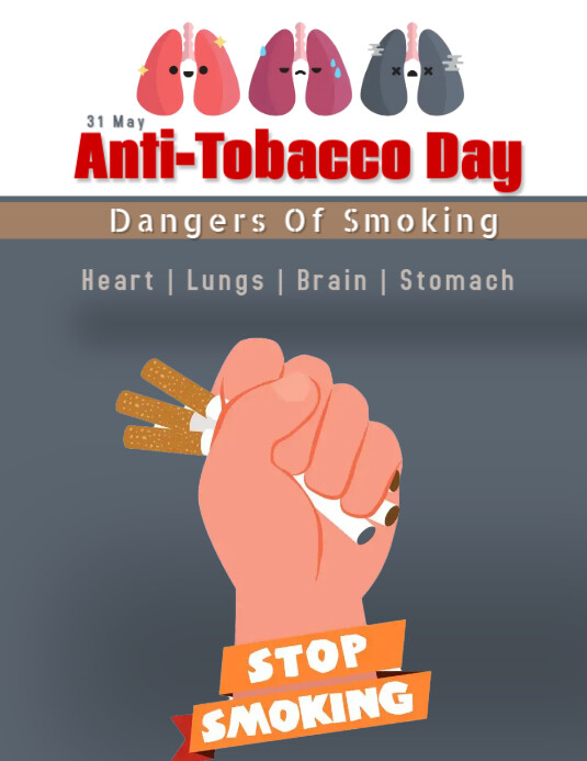 Anti-Tobacco Day Template