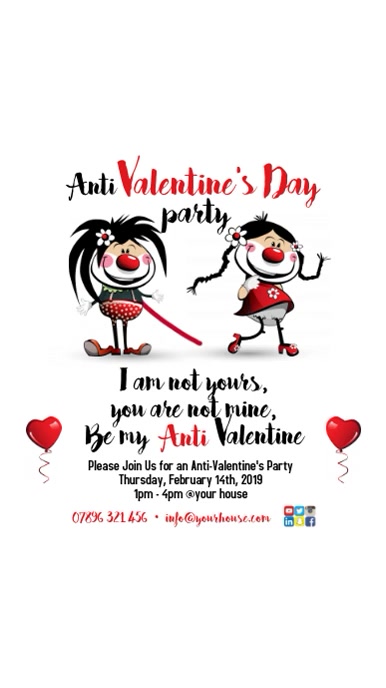 Copy Of Anti Valentine S Day Poster Postermywall