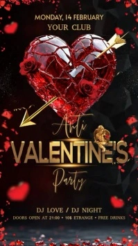 Anti Valentines Day Digitalanzeige (9:16) template
