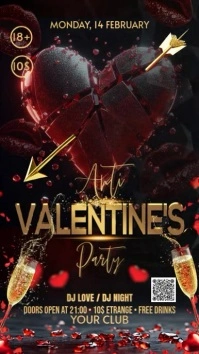 Anti Valentines Day Ekran reklamowy (9:16) template