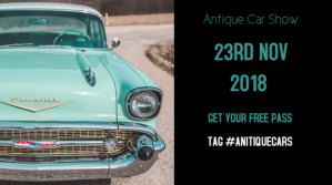 Black Antique Car Show Digital Display Template