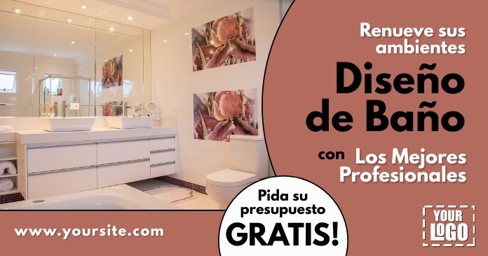 Anuncio Proyecto de Reforma de Baño Imagem partilhada do Facebook template