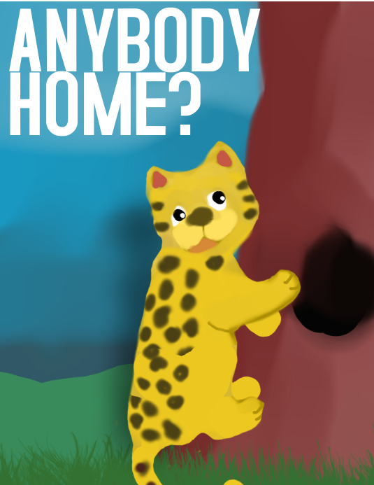 Anybody home? Flyer (format US Letter) template