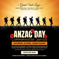 Anzac Day Commemoration Service Post Template