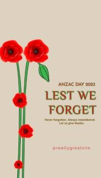 Anzac Day Business Card template