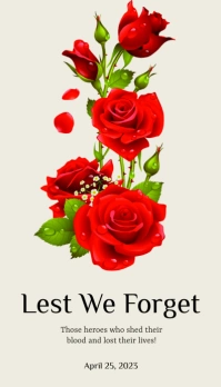 Anzac Day Kartu Bisnis template